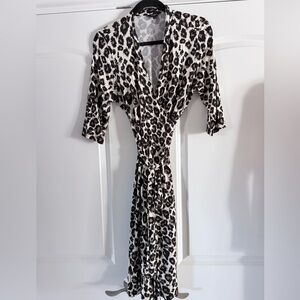 Leopard Print Wrap Dress by Hobbs London